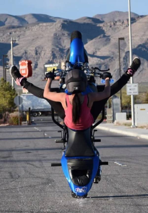 Adrenaline-Fueled Sexy Stunt Rider
