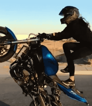 Adrenaline-Fueled Sexy Stunt Rider