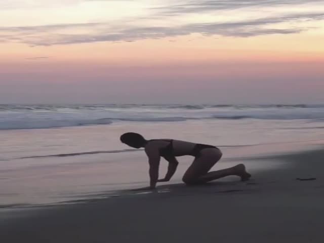 Yoga In Front Of The Sea