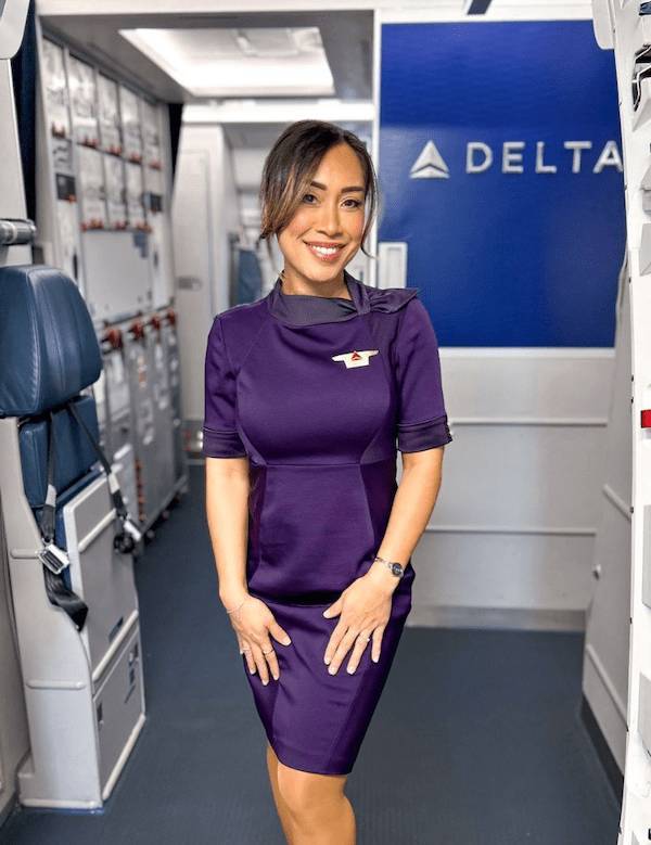 Hot Flight Attendants With And Without Their Uniforms