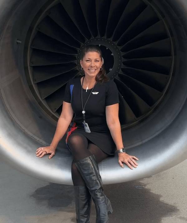 Hot Flight Attendants With And Without Their Uniforms