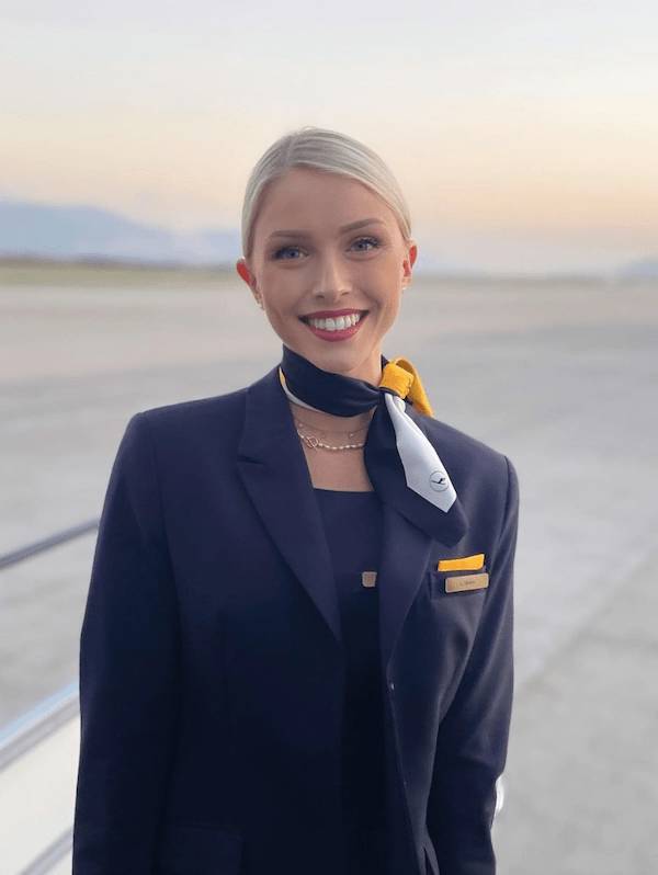 Hot Flight Attendants With And Without Their Uniforms