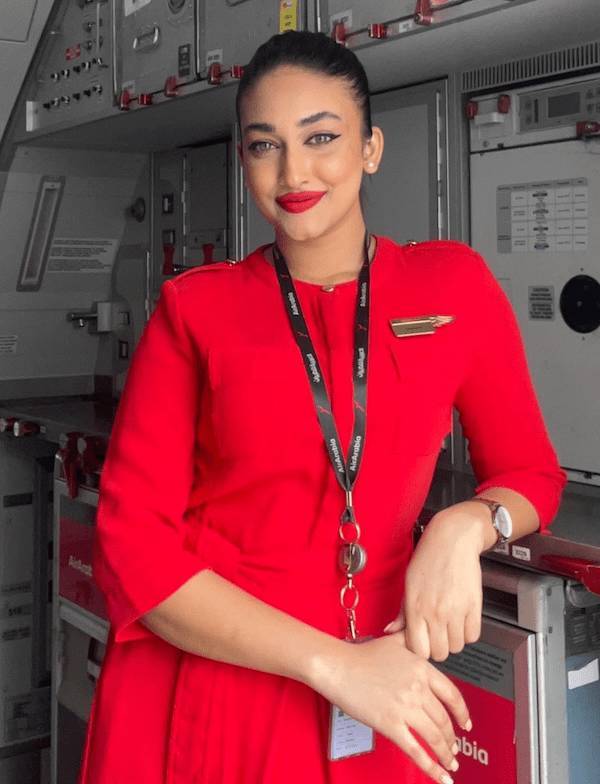 Hot Flight Attendants With And Without Their Uniforms