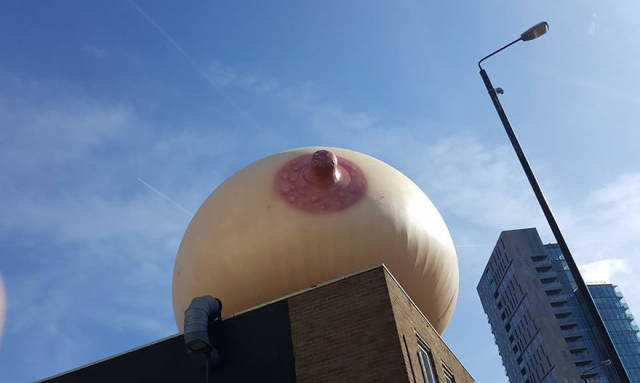 Nothing Special – Just A Giant Inflatable Boob Hovering Over London