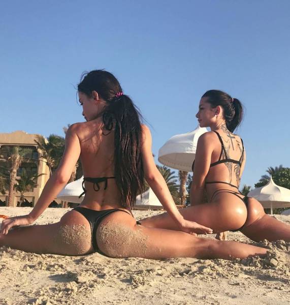 Just Some Sexy Girls Stretching