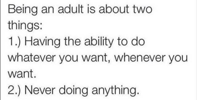 Memes About Becoming An Adult Never Grow Old