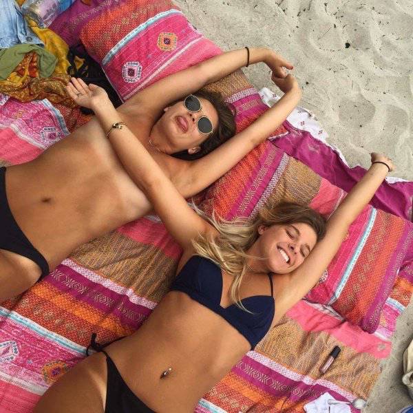 Girls Love Relaxing And Having Fun Together