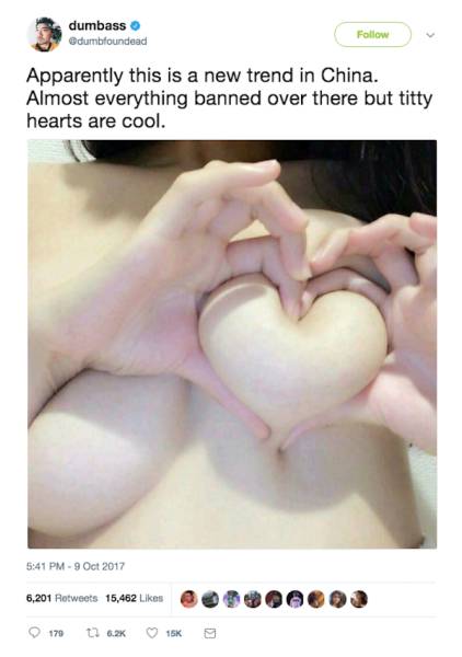China Will Never Stop The Heart-Boob Challenge!