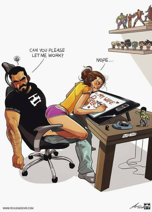 Yehuda Devir Creates Some Of The Most Relatable Drawings About Relationships