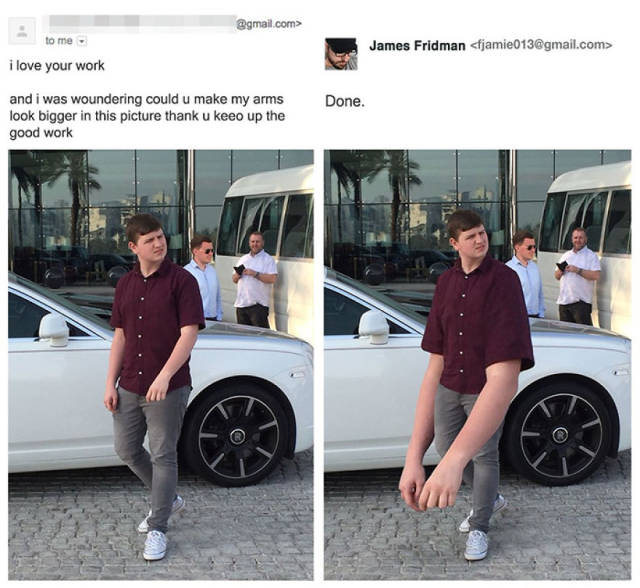 More Masterpieces Made By The Famous Photoshop Troll James Fridman