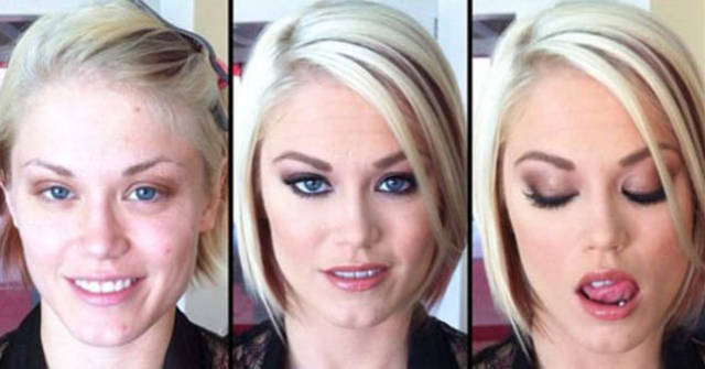 How Makeup Changes Pornstars