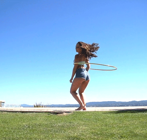 Oh, These Girls And Their Hula Hoops…