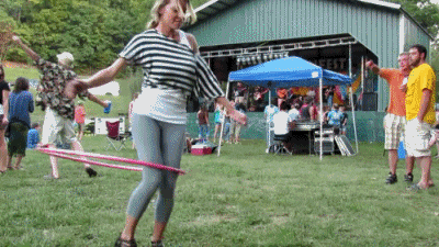 Oh, These Girls And Their Hula Hoops…