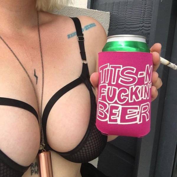 Two Things Men Like Most: Tits And Beer!