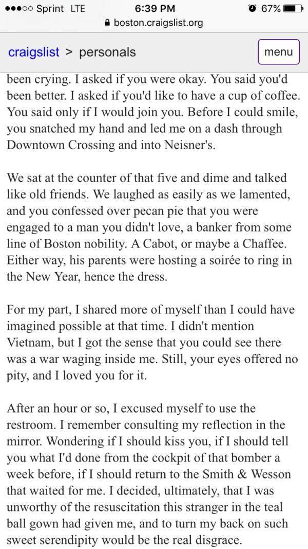 You Can Find Some Very Touching Stuff On Craigslist