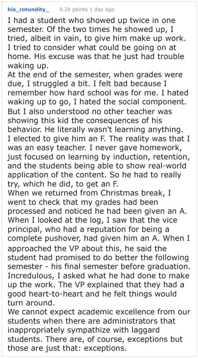 American Teacher Gets Fired For Giving Zeroes, Starts A Heated Debate In The Society