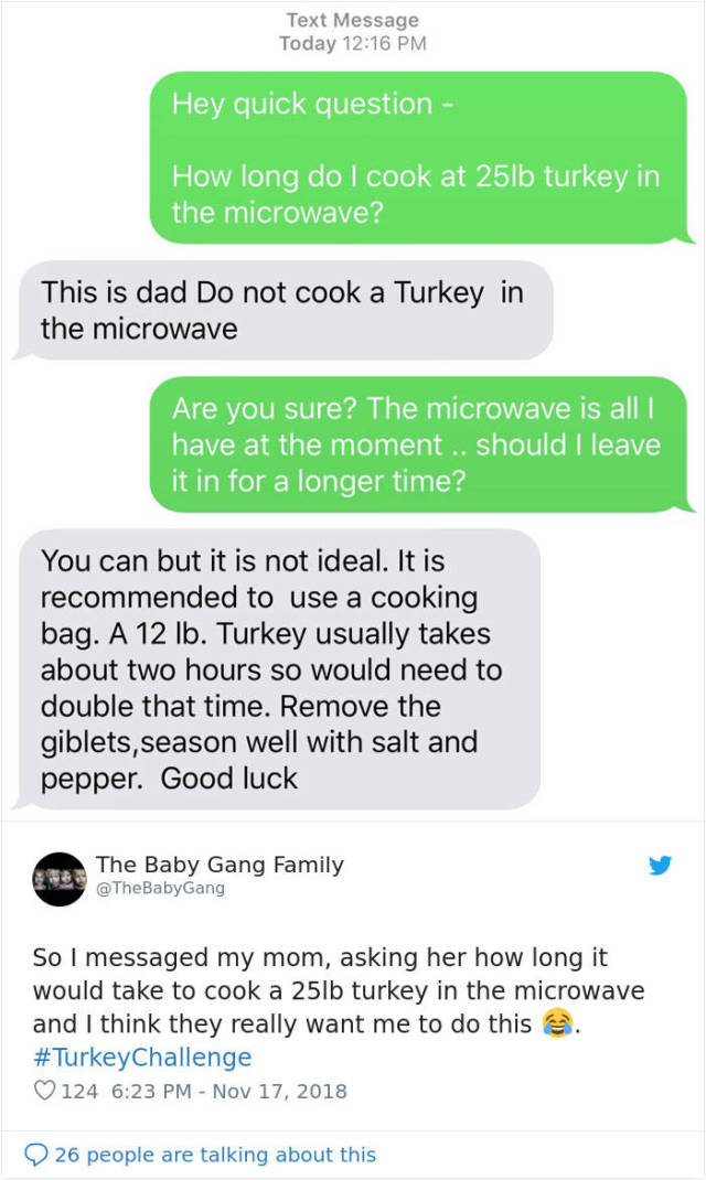 Ask Your Parents How To Cook A Turkey In A Microwave