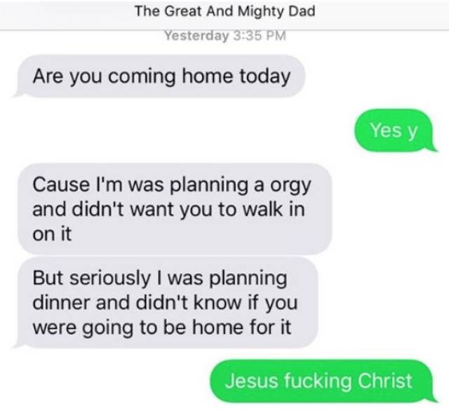 Sex Texts From Parents Are Something You Don’t Want To Receive