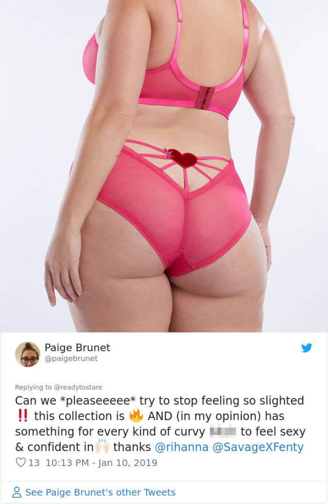 Rihanna’s New Lingerie Line Is VERY Different For Thin And Plus-Size Models, And Plus-Size Women Are Not Pleased