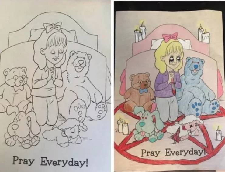 Something Is Very Wrong With These Coloring Books