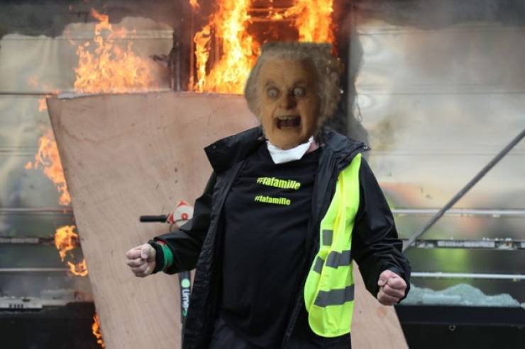 Man Rioting In Paris Is A New Photoshop Battle Hero