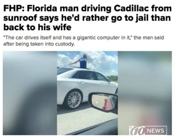 Florida Keeps The Steady Supply Of WTF Headlines