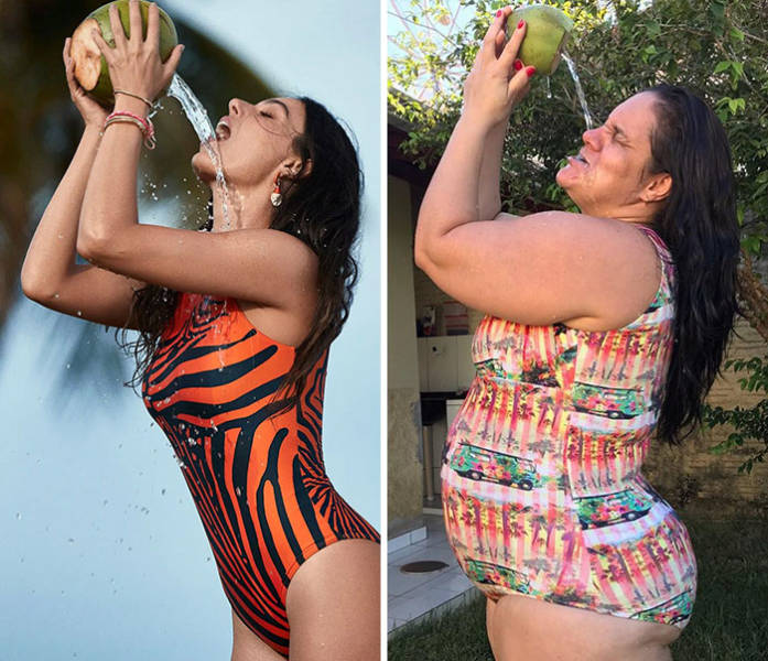 Brazilian Woman Hilariously Recreates “Stylish” Photos