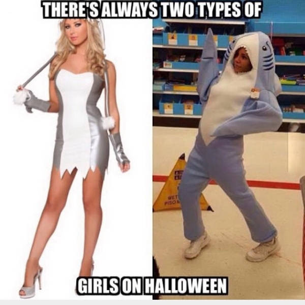 Different Girls – Different Halloween Costumes