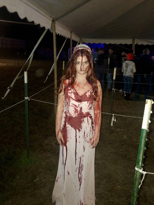 Carrie Costume Is Not The Best Outfit For A Car Crash