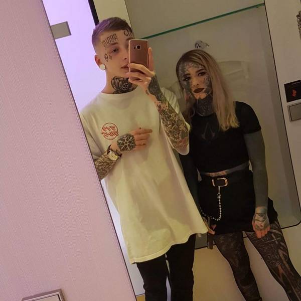This British Girl Just Wanted To Look Like Her Tattooed Father…