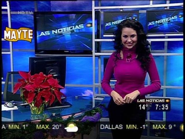 Stunning weather woman Mayte Carranco (23 pics + 1 video)