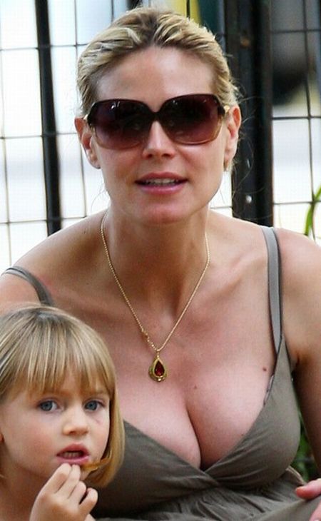 Supermodel Heidi Klum is pregnant and not just her belly is getting bigger :) (7 pics)