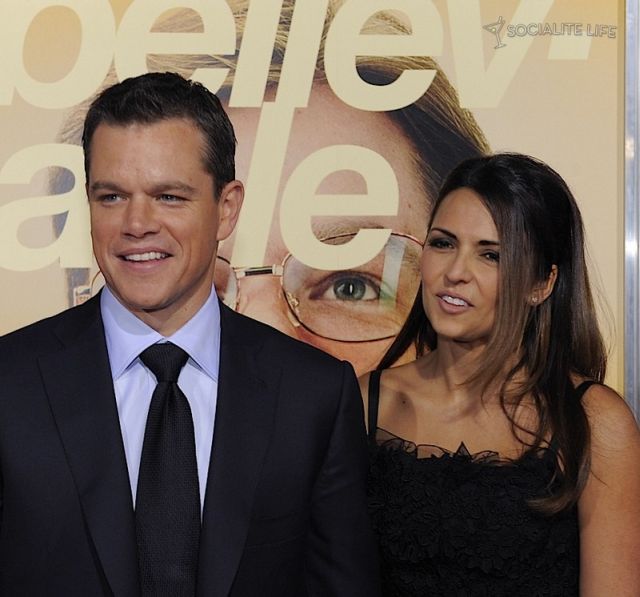 Matt Damon and Luciana Barroso (12 pics)