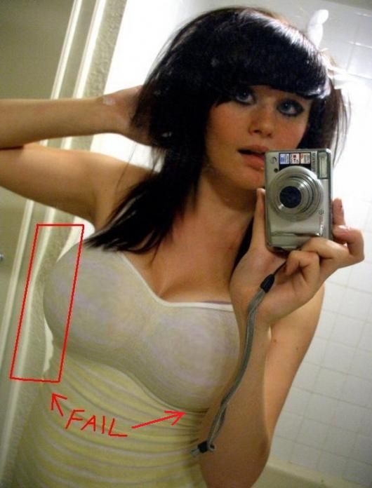 Nice fail - How not to enlarge your breast with Photoshop )) (1 pic)