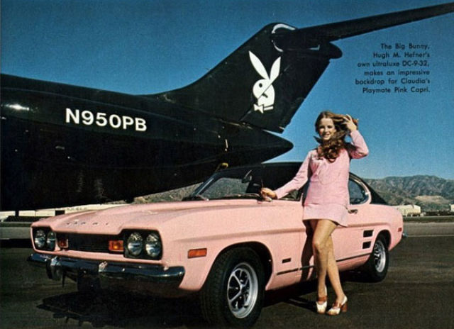 Sexy Playboy Playmates of the Year and Pink Cars (38 pics)