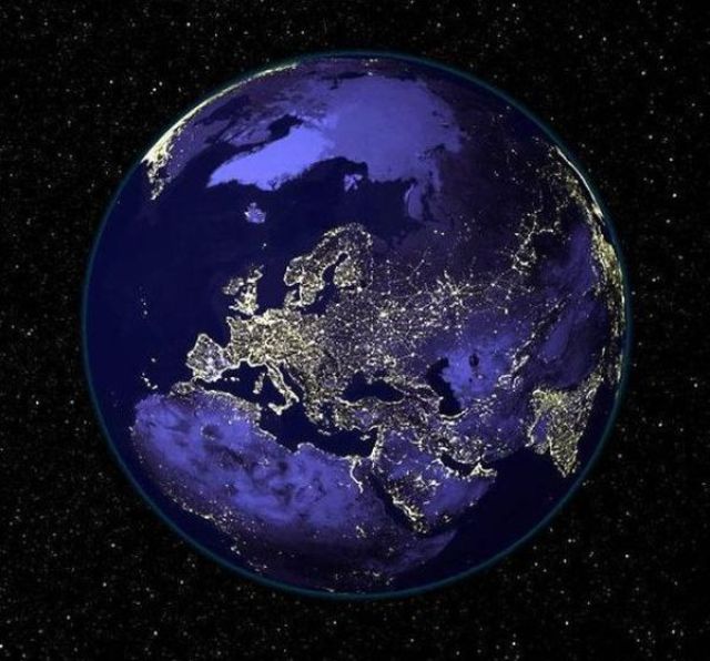 The Oldie of the Day. Earth Seen during the Night (6 pics)