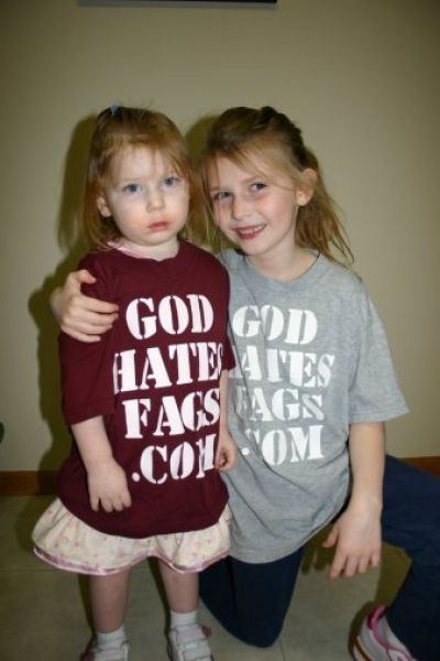 Hateful Signs from the Kids of Westboro Baptist Church