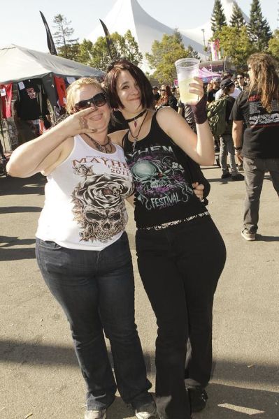 Girls from Rockstar Mayhem Festival 2011
