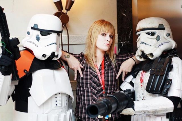 Sexy Girls Posing With Stormtroopers