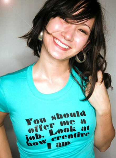 Babes in Hilarious Shirts