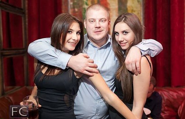 Cute Russian Club Girls Seem to Love Creepy Guys. Part 2