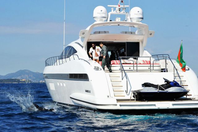 Yacht Adventure of Sacha Baron Cohen and Elisabetta Canalis