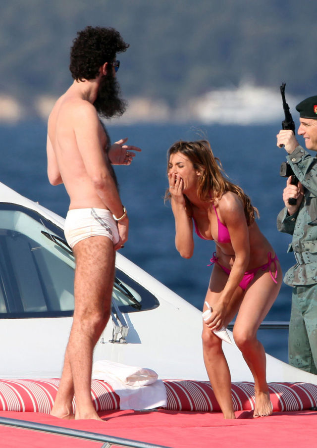 Yacht Adventure of Sacha Baron Cohen and Elisabetta Canalis