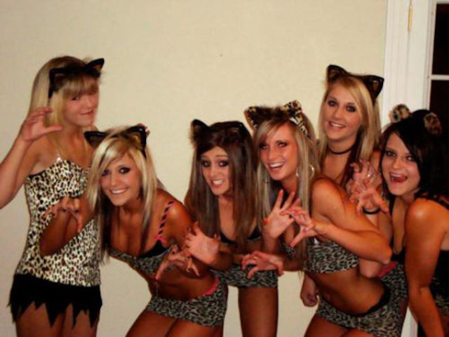 College Girls Choose Claws and Cuffs For Sexy Dress Up!