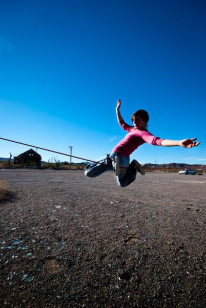 Are You This Brave? Or Gutsy Girl Sets Tightrope Record!