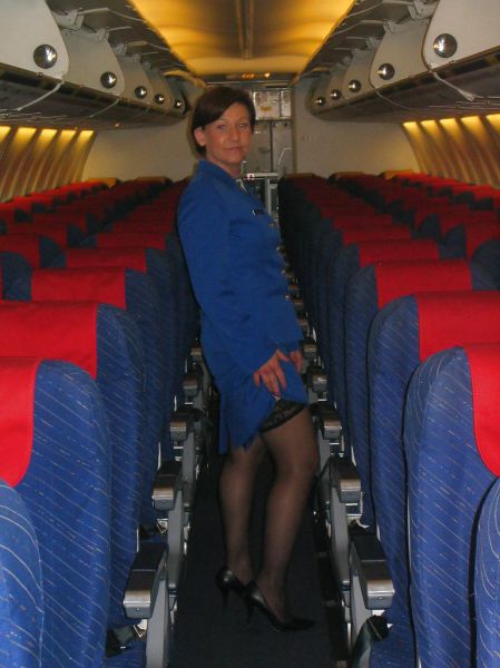 Stewardesses Show off Their Fun Side