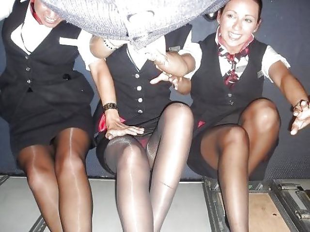 Stewardesses Show off Their Fun Side