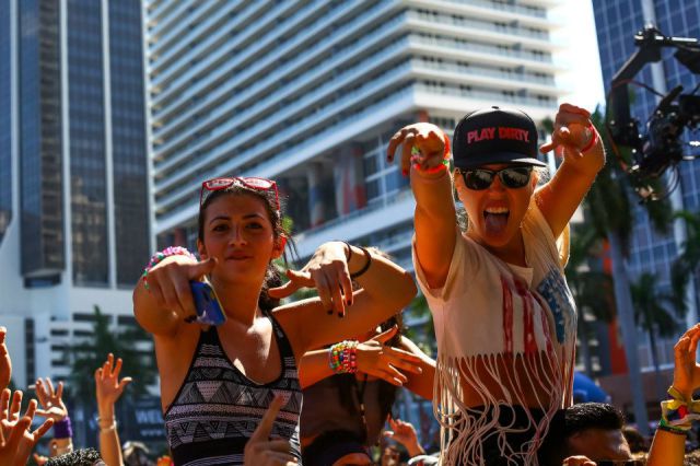 Babes Rocking Out at the Ultra Music Festival