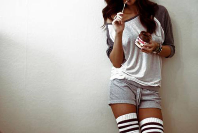 Cute Girls Rocking Thigh High Socks