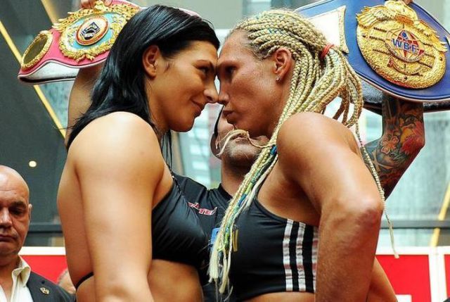 Women Boxers Share an Odd Moment in Public